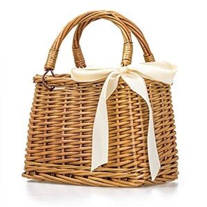 New Natural Woven Wicker Bag